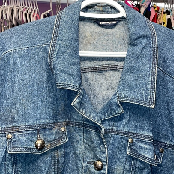 Pennintings 2x Jean jacket denim jacket , pockets size 2 X-Large blue denim - Picture 4 of 7